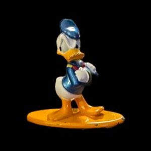 Blue and white duck figurine