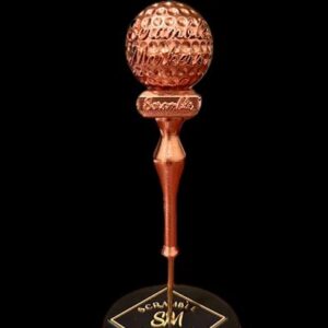 Golf ball and tee sculpture