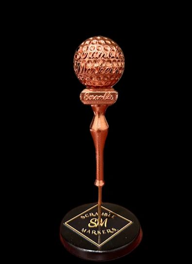 Golf ball and tee sculpture