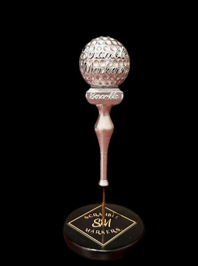 Decorative golf ball and tee display