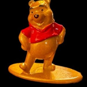 Cute bear figure on display