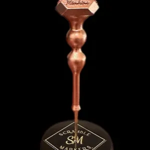 Decorative bronze golf marker