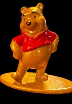 Cute bear figure on display